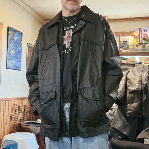 Vintage 90's Wilson Leather Jacket - Picture 1 of 5